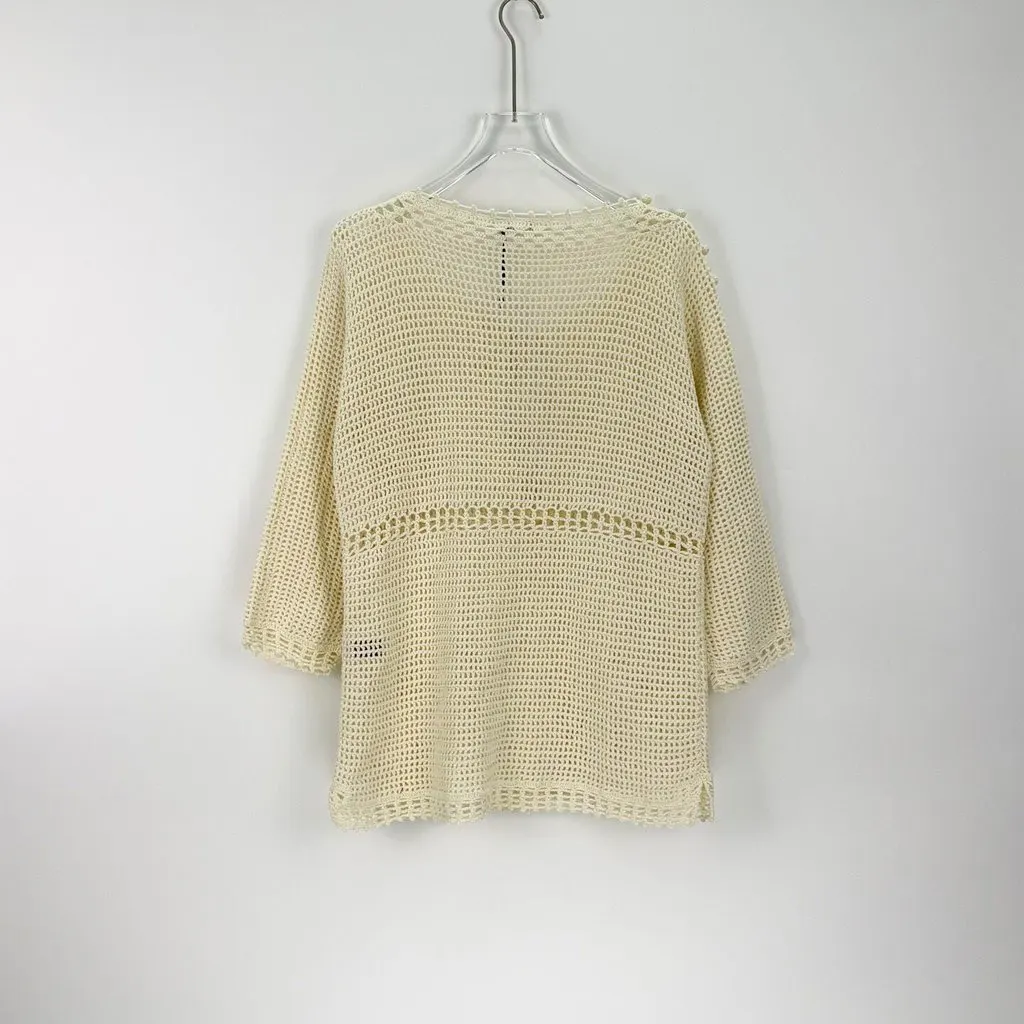 Celine White Cotton Top White Cotton Never worn, with tag - Model View