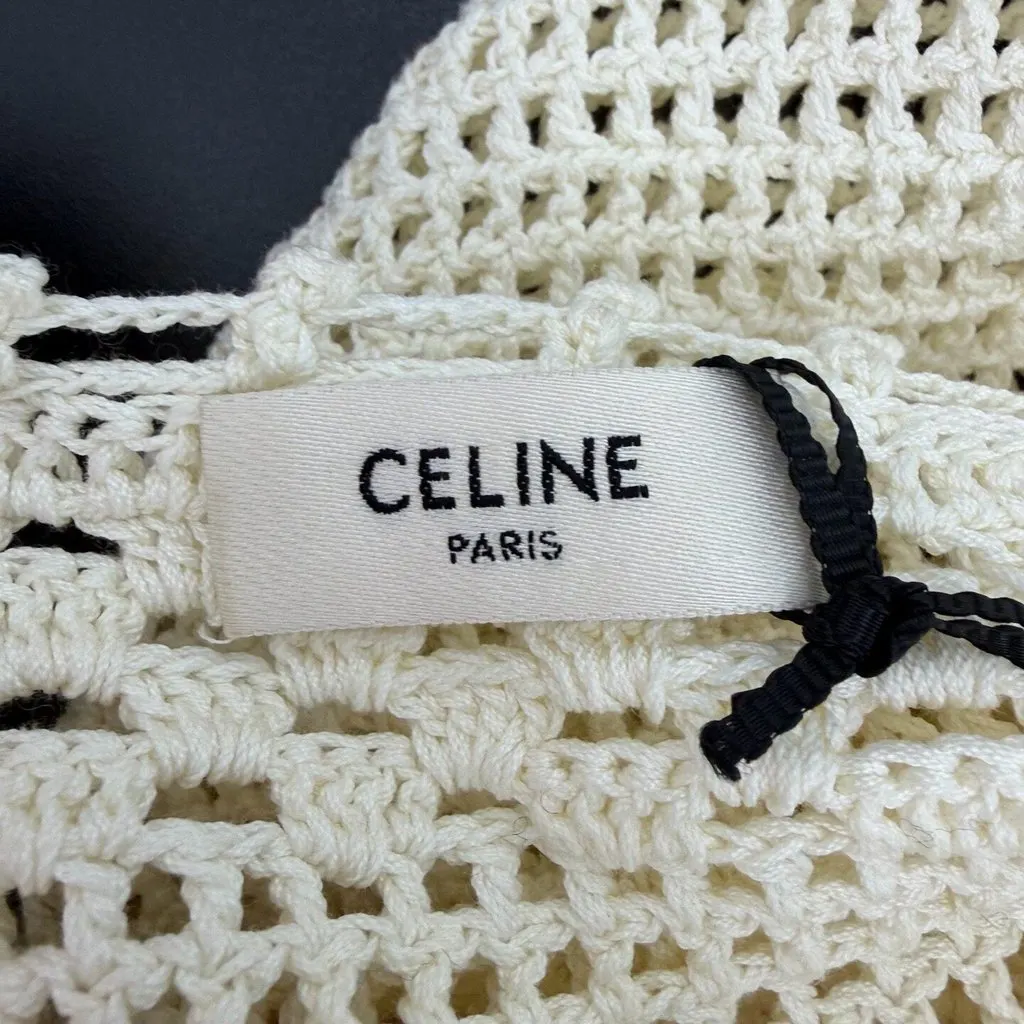 Celine White Cotton Top White Cotton Never worn, with tag - Box View