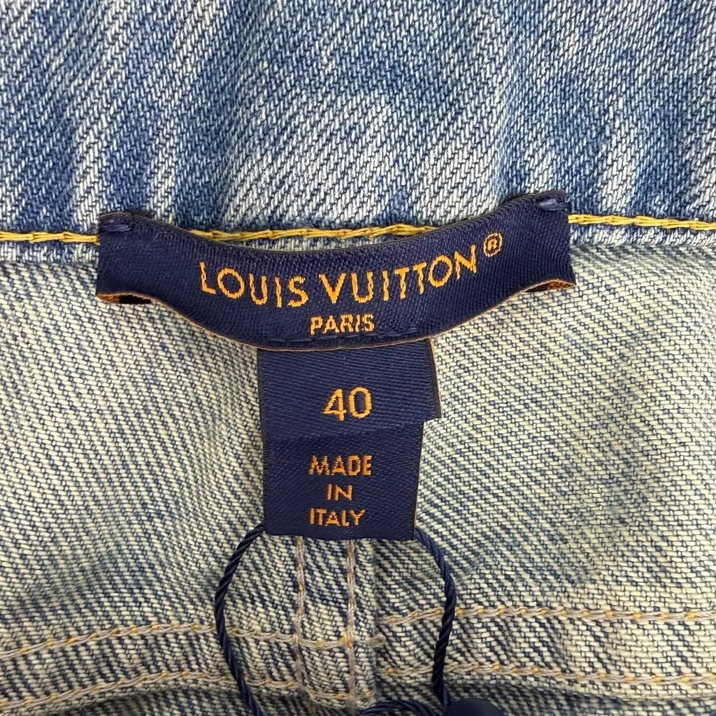 Louis Vuitton Navy Denim Trousers Navy Denim Never worn, with tag - Box View