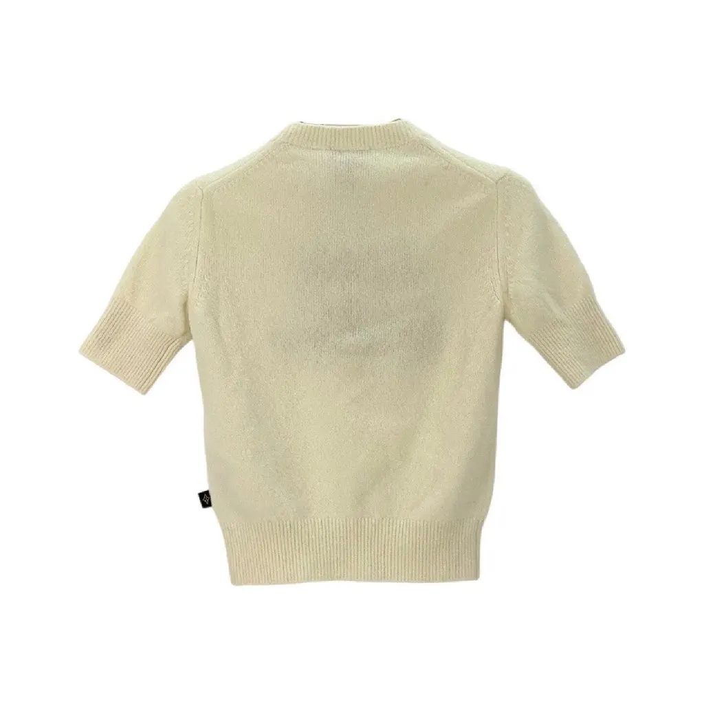 Louis Vuitton White Wool Top White Wool Never worn, with tag - Back View