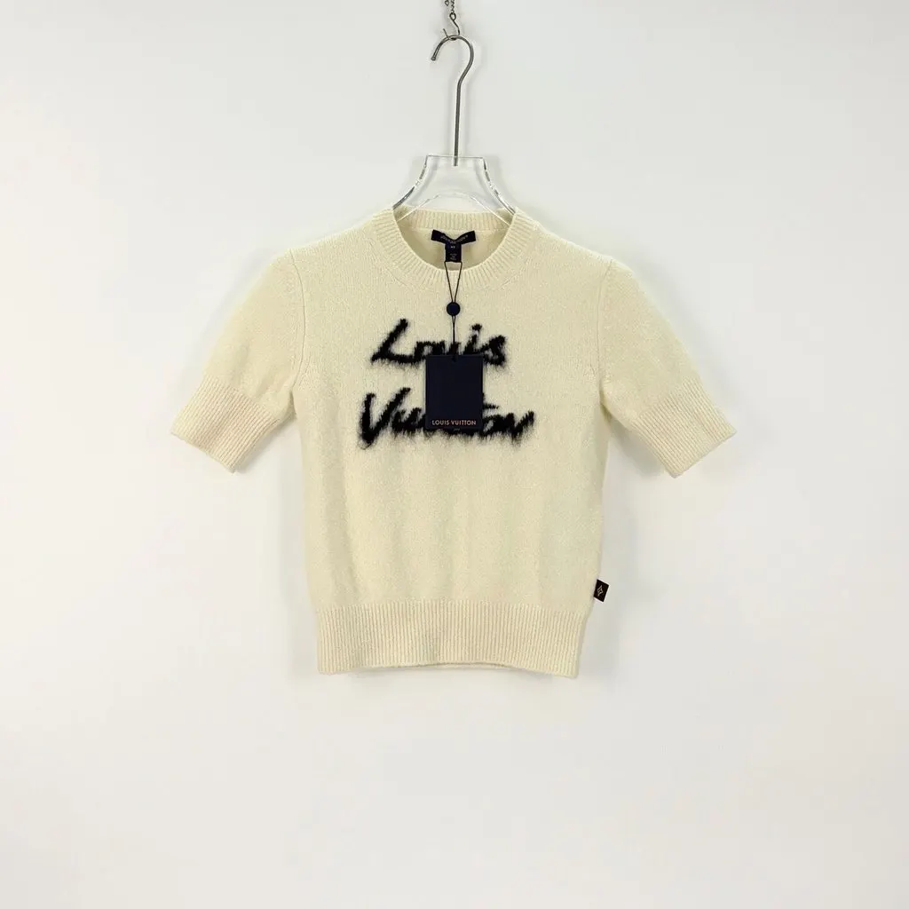 Louis Vuitton White Wool Top White Wool Never worn, with tag - Inside View