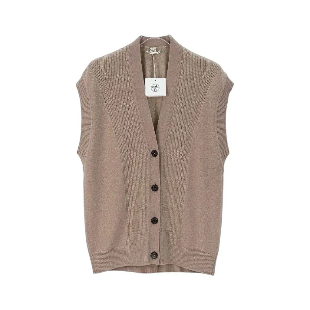 Hermès Pink Cashmere Top Pink Cashmere Never worn, with tag - Front View