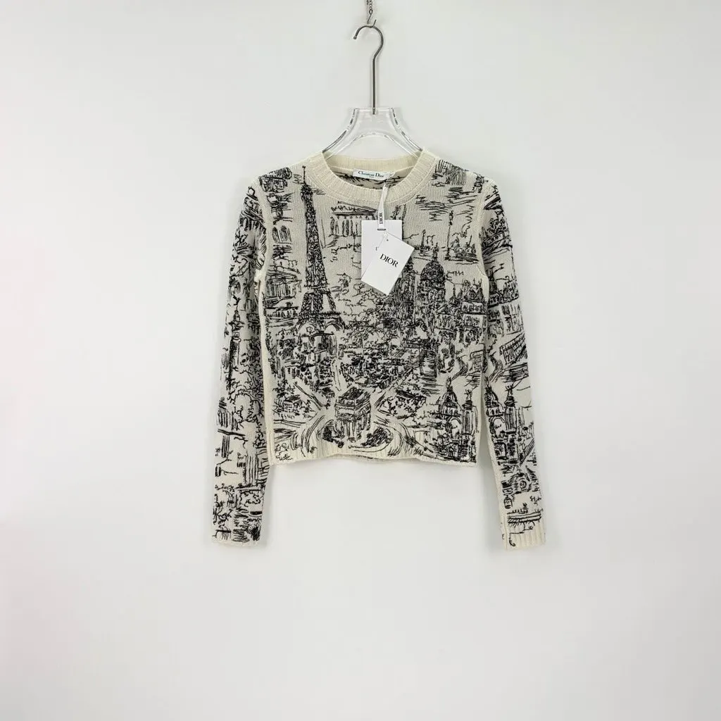 Dior White Cashmere Knitwear White Cashmere Never worn, with tag - Inside View