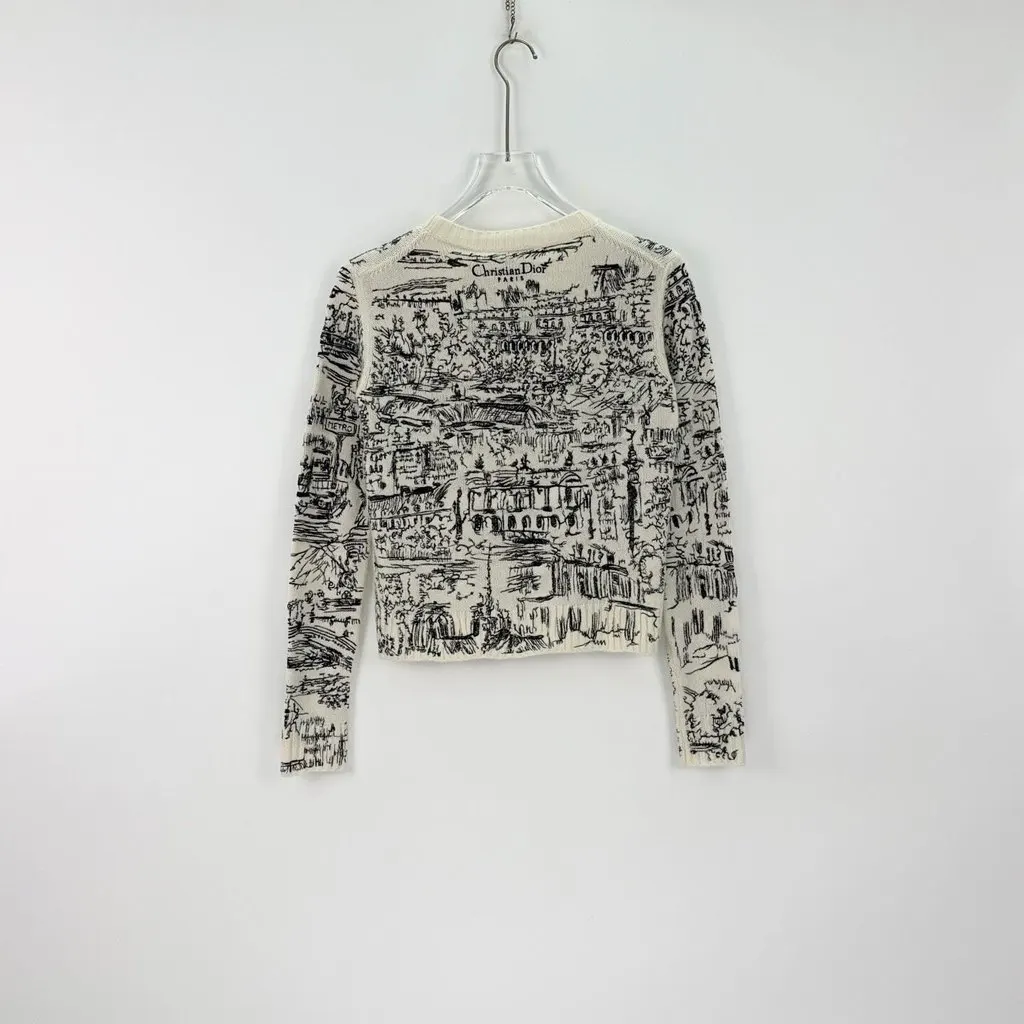 Dior White Cashmere Knitwear White Cashmere Never worn, with tag - Model View