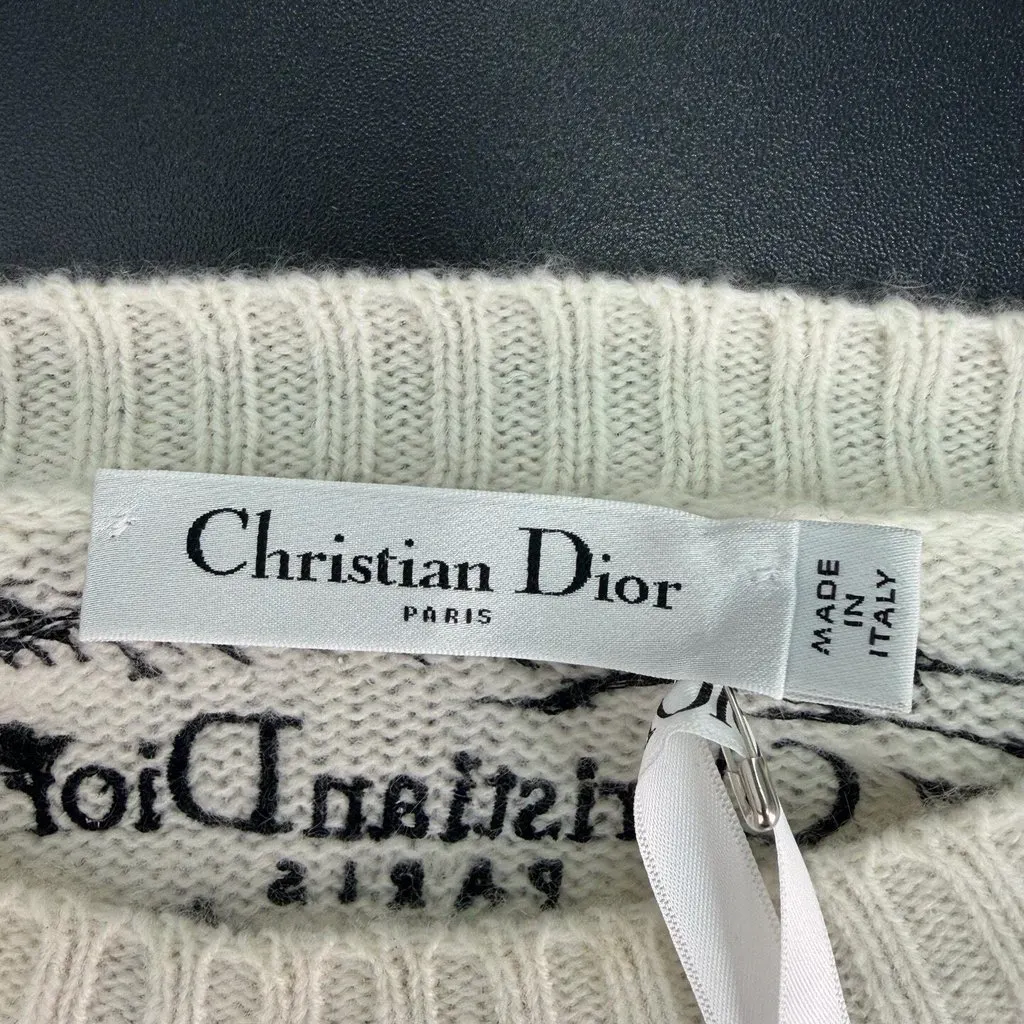 Dior White Cashmere Knitwear White Cashmere Never worn, with tag - Box View