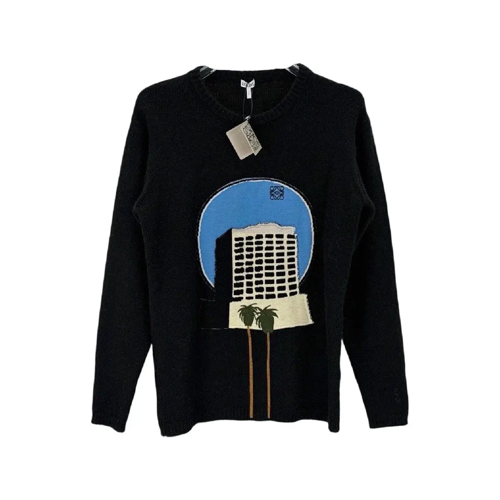 Loewe Black Wool Knitwear Black Wool Never worn, with tag - Front View