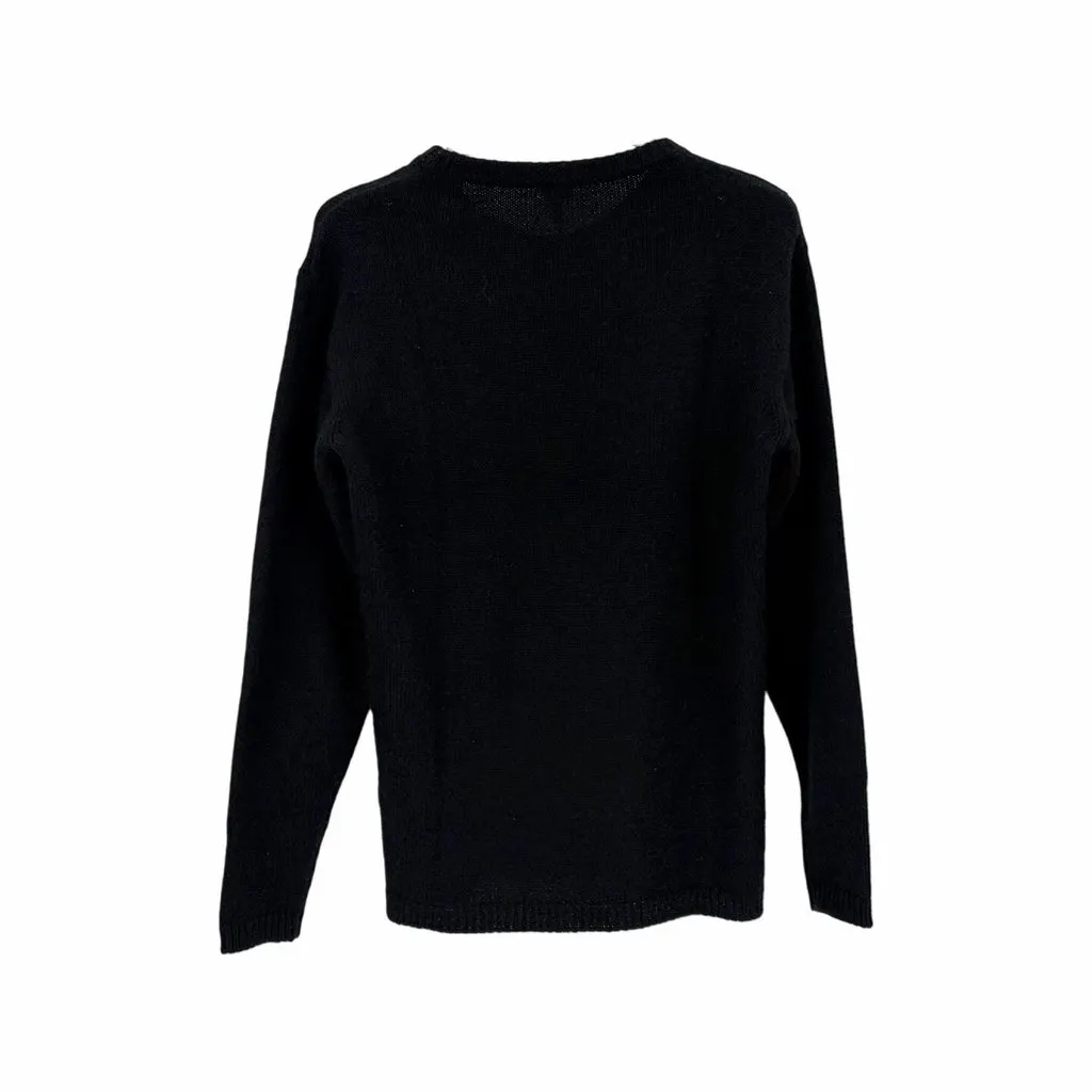 Loewe Black Wool Knitwear Black Wool Never worn, with tag - Back View