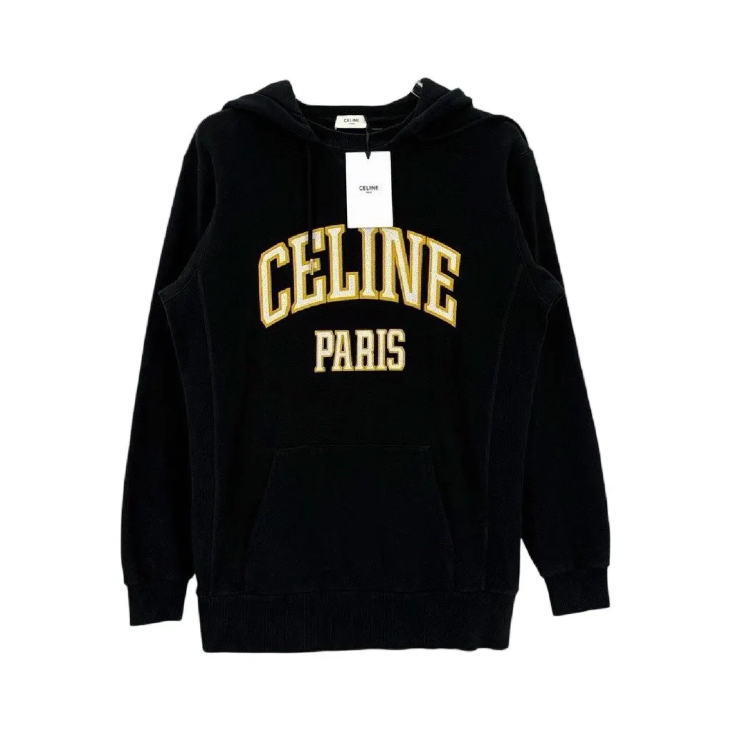 Celine Black Cotton Knitwear Black Cotton Never worn, with tag - Front View