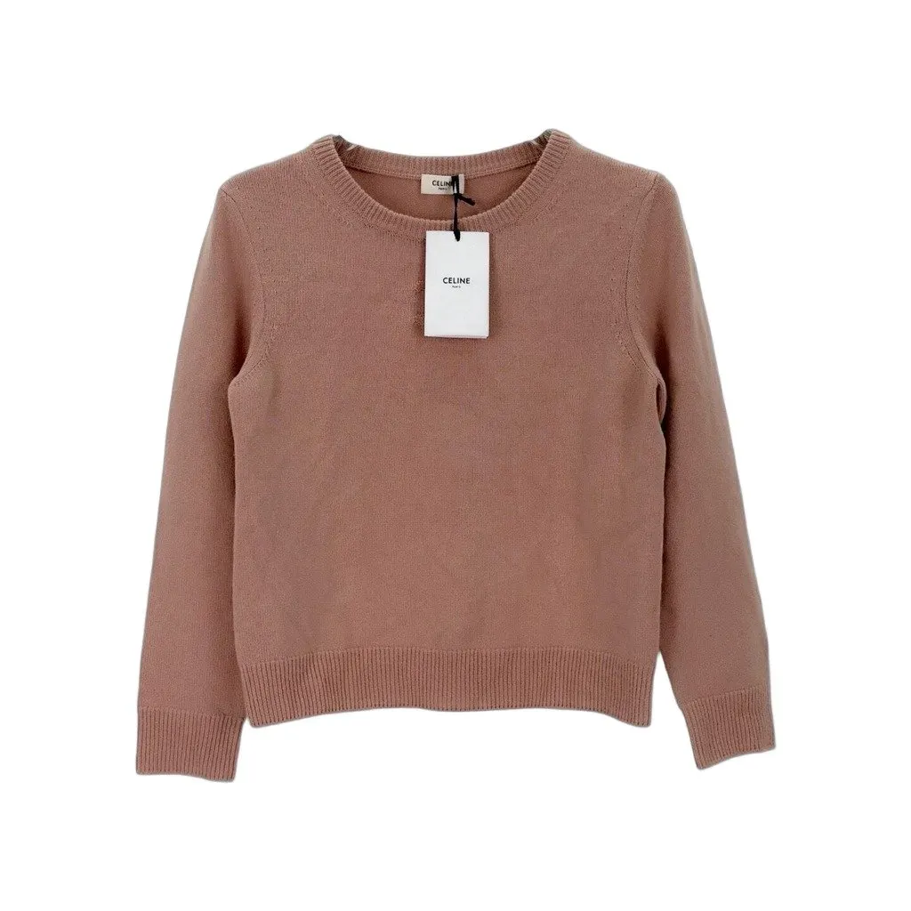 Celine Pink Cashmere Knitwear Pink Cashmere Never worn, with tag - Front View