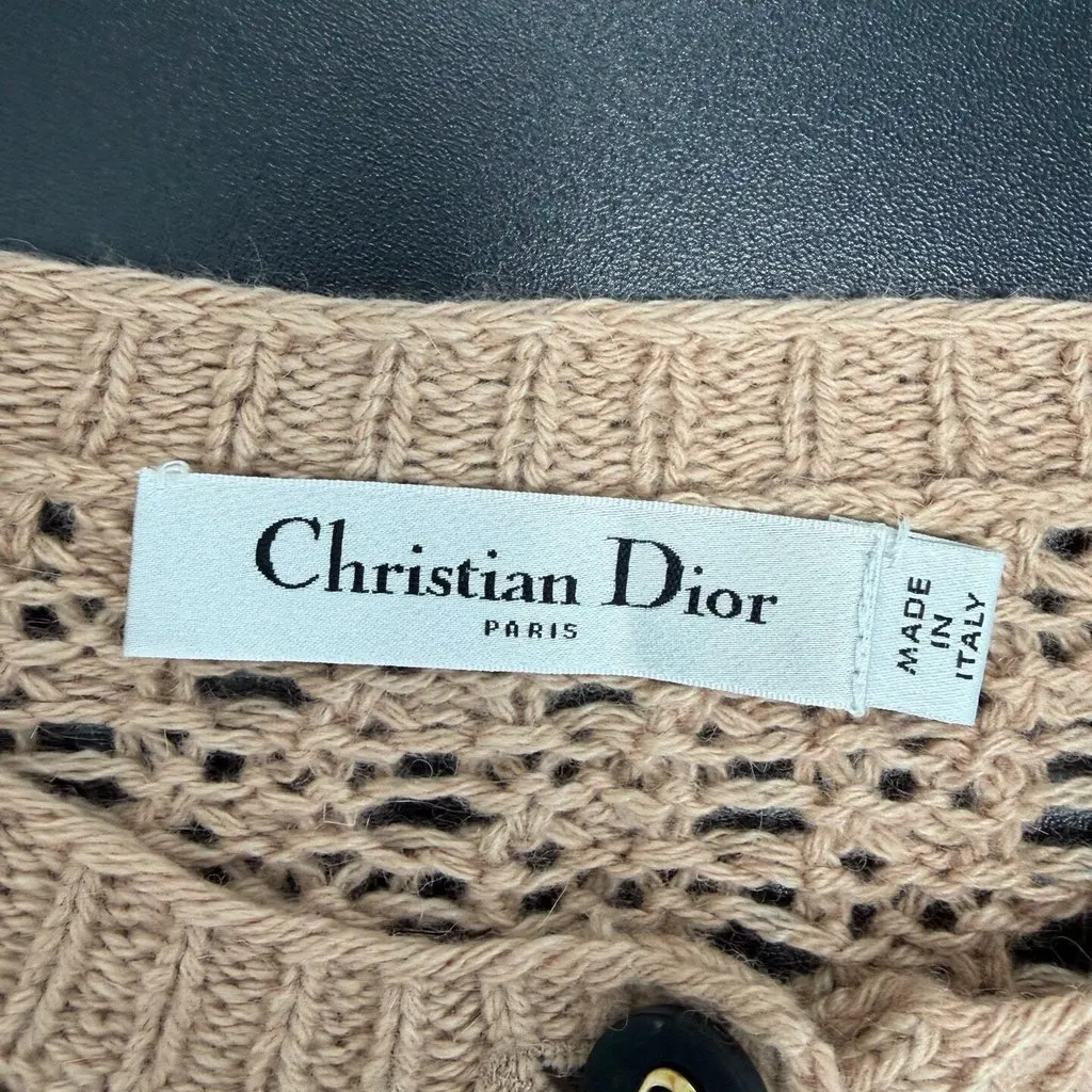 Dior Brown Wool Knitwear Brown Wool Never worn, with tag - Box View
