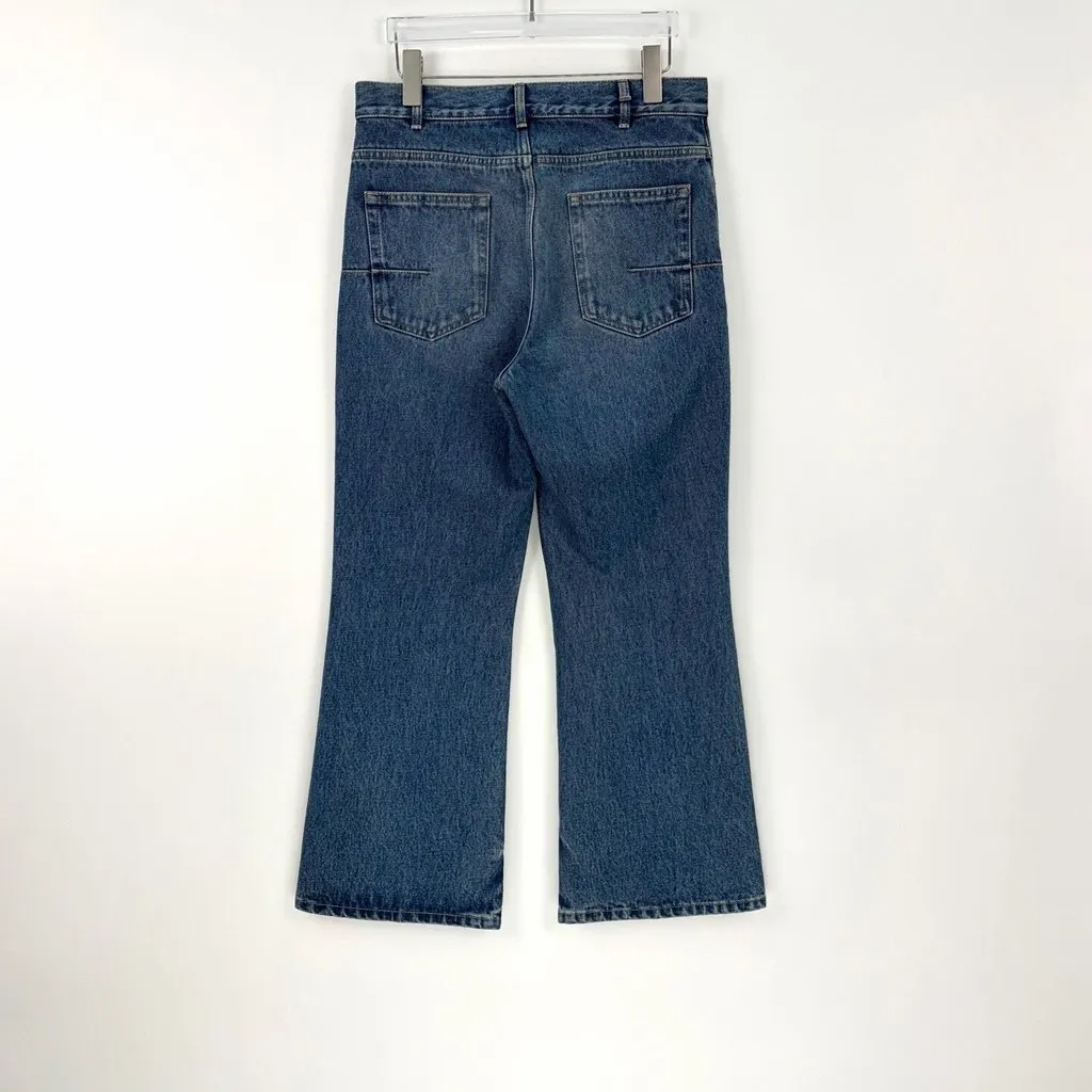 Dior Navy Denim Trousers Navy Denim Never worn, with tag - Model View