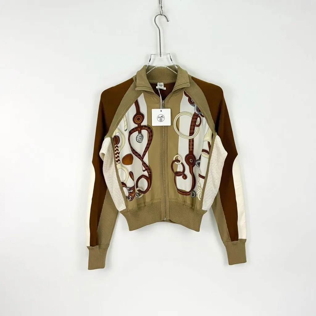 Hermès Brown Silk Jacket Brown Silk Never worn, with tag - Inside View