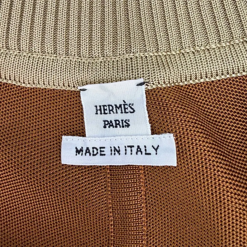 Hermès Brown Silk Jacket Brown Silk Never worn, with tag - Box View