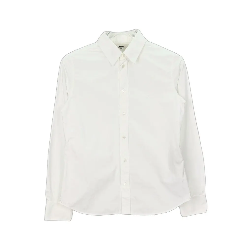 Celine White Cotton Top White Cotton Never worn, with tag - Front View