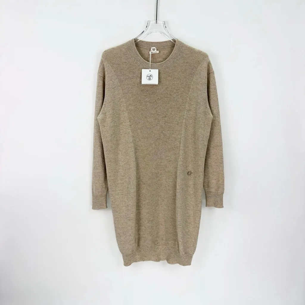 Hermès Ecru Cashmere Dress Ecru Cashmere Never worn, with tag - Inside View