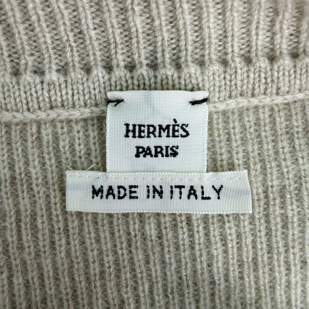Hermès Ecru Cashmere Dress Ecru Cashmere Never worn, with tag - Box View