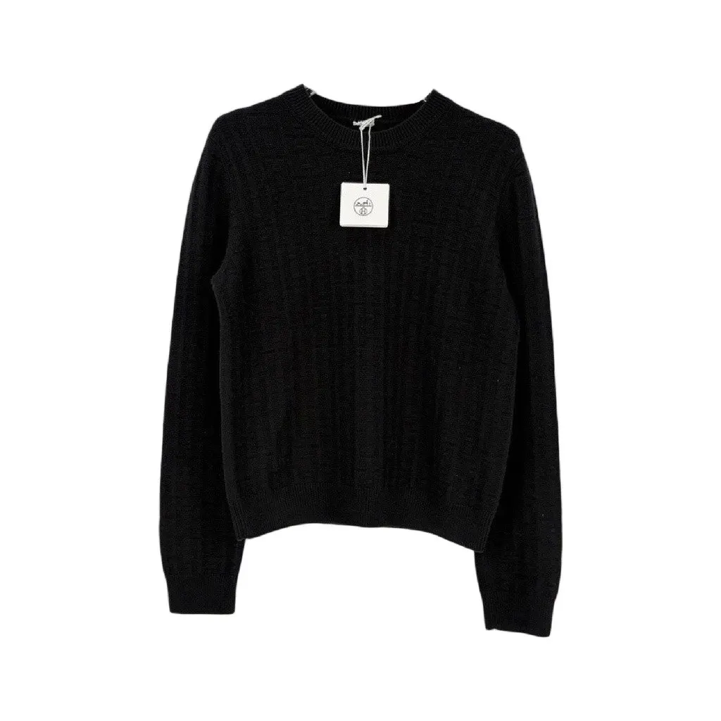 Hermès Black Cashmere Knitwear Black Cashmere Never worn, with tag - Front View
