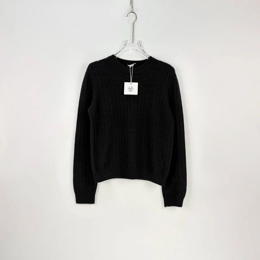 Hermès Black Cashmere Knitwear Black Cashmere Never worn, with tag - Inside View