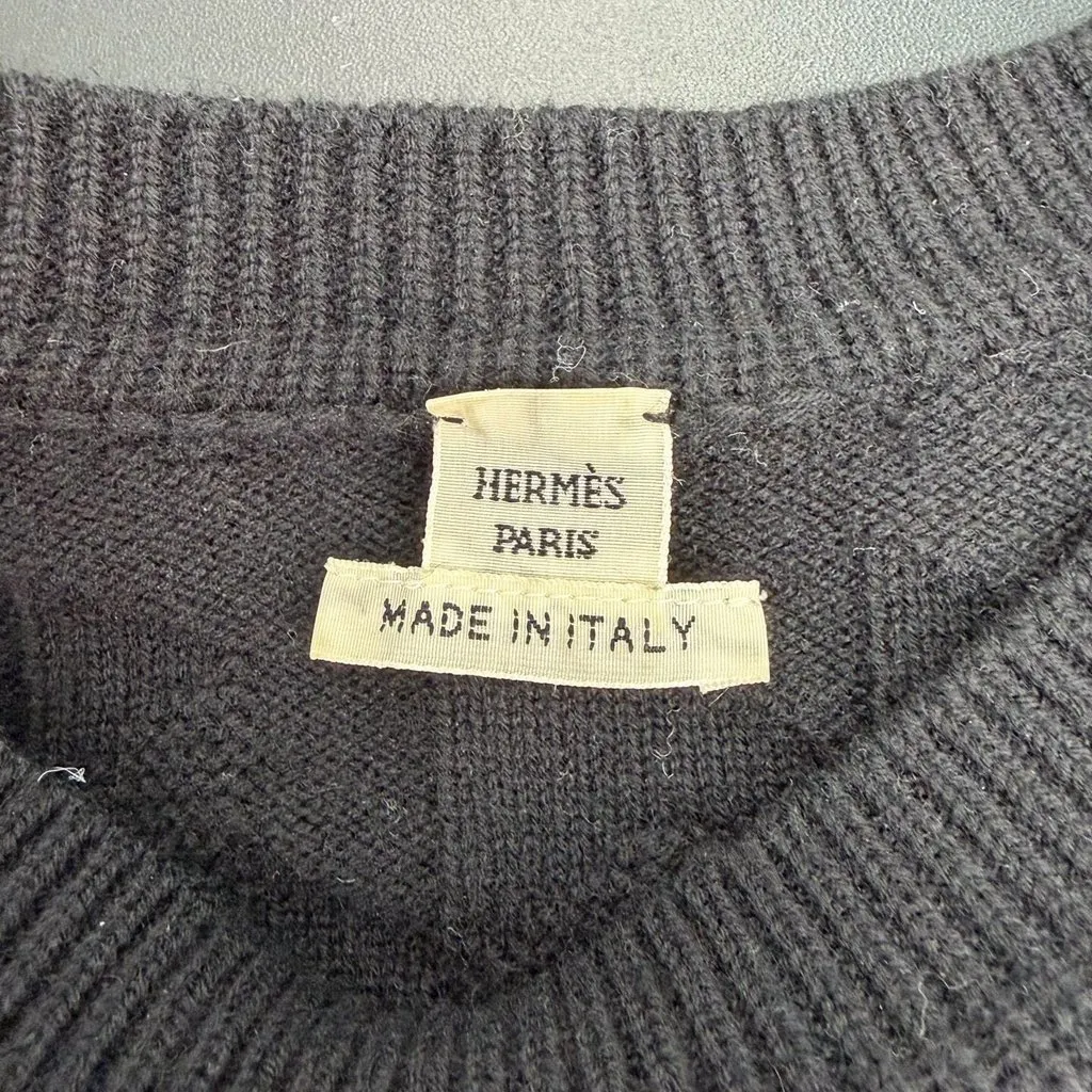Hermès Black Cashmere Knitwear Black Cashmere Never worn, with tag - Box View