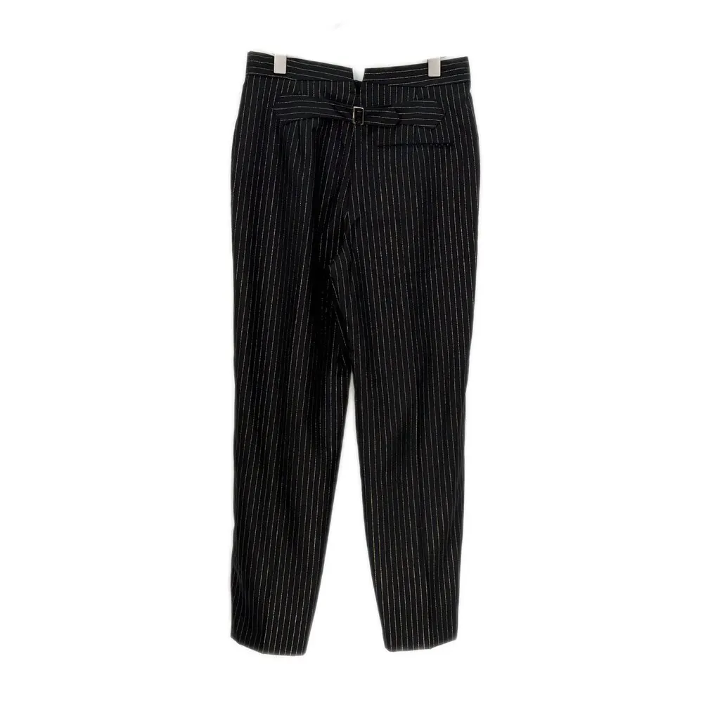 Chanel Black Wool Trousers Black Wool Never worn, with tag - Back View