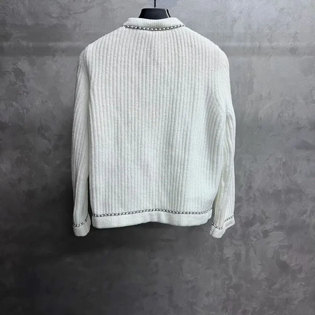 Chanel White Tweed Knitwear White Tweed Never worn, with tag - Box View