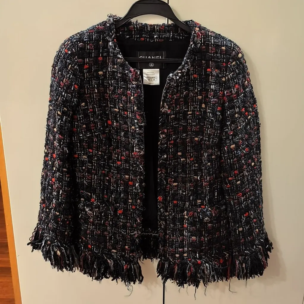 Chanel Tweed Jacket MultiColor Tweed Very good - Inside View