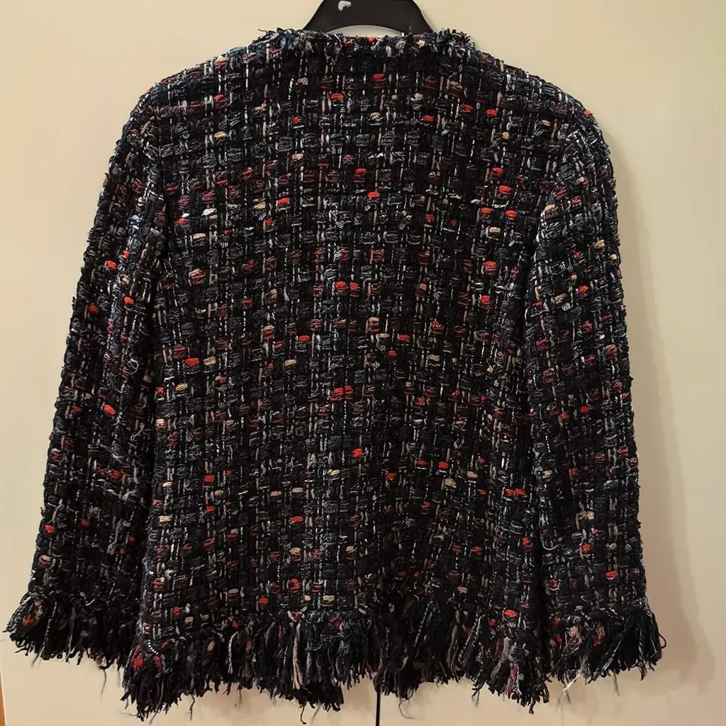 Chanel Tweed Jacket MultiColor Tweed Very good - Model View
