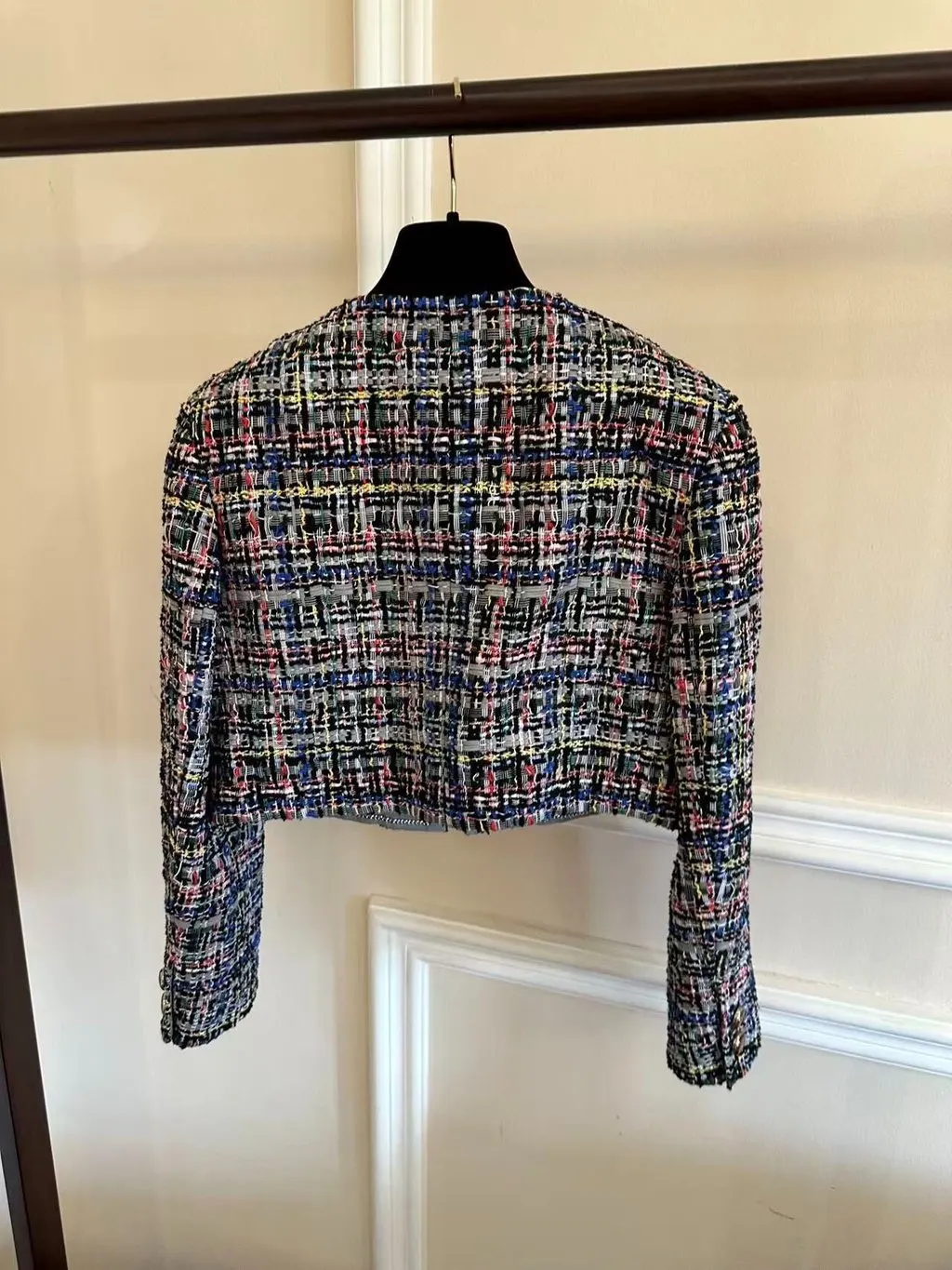 Chanel Tweed Jacket MultiColor Tweed Never worn - Back View