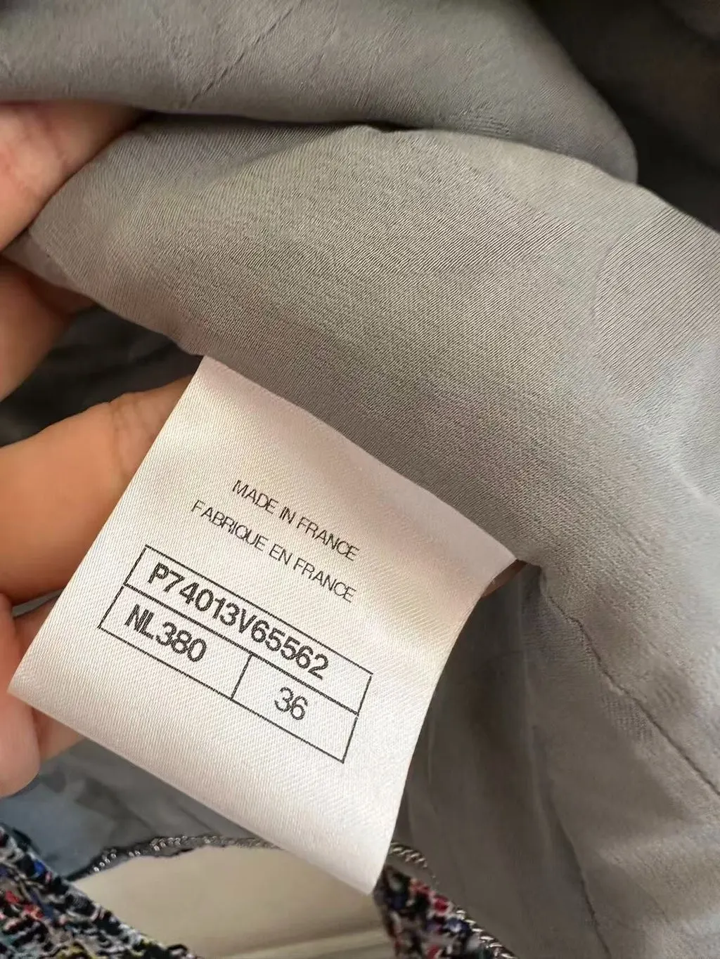 Chanel Tweed Jacket MultiColor Tweed Never worn - Box View