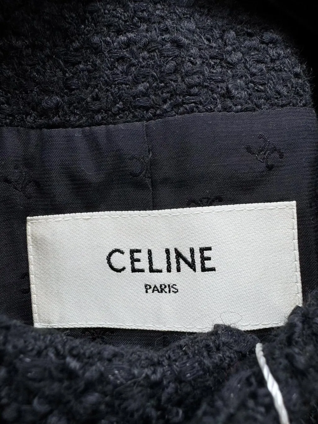 Celine Tweed Jacket MultiColor Tweed Very good - Back View