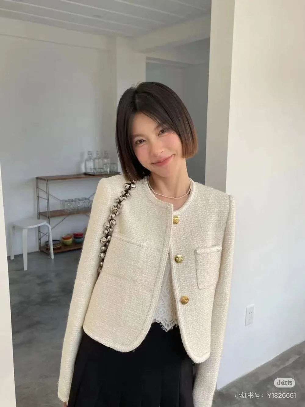 Celine Ecru Wool Jacket Ecru Wool Never worn - Box View