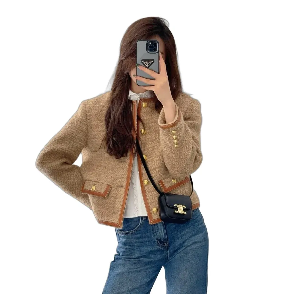 Celine Tweed Jacket MultiColor Tweed Very good - Front View