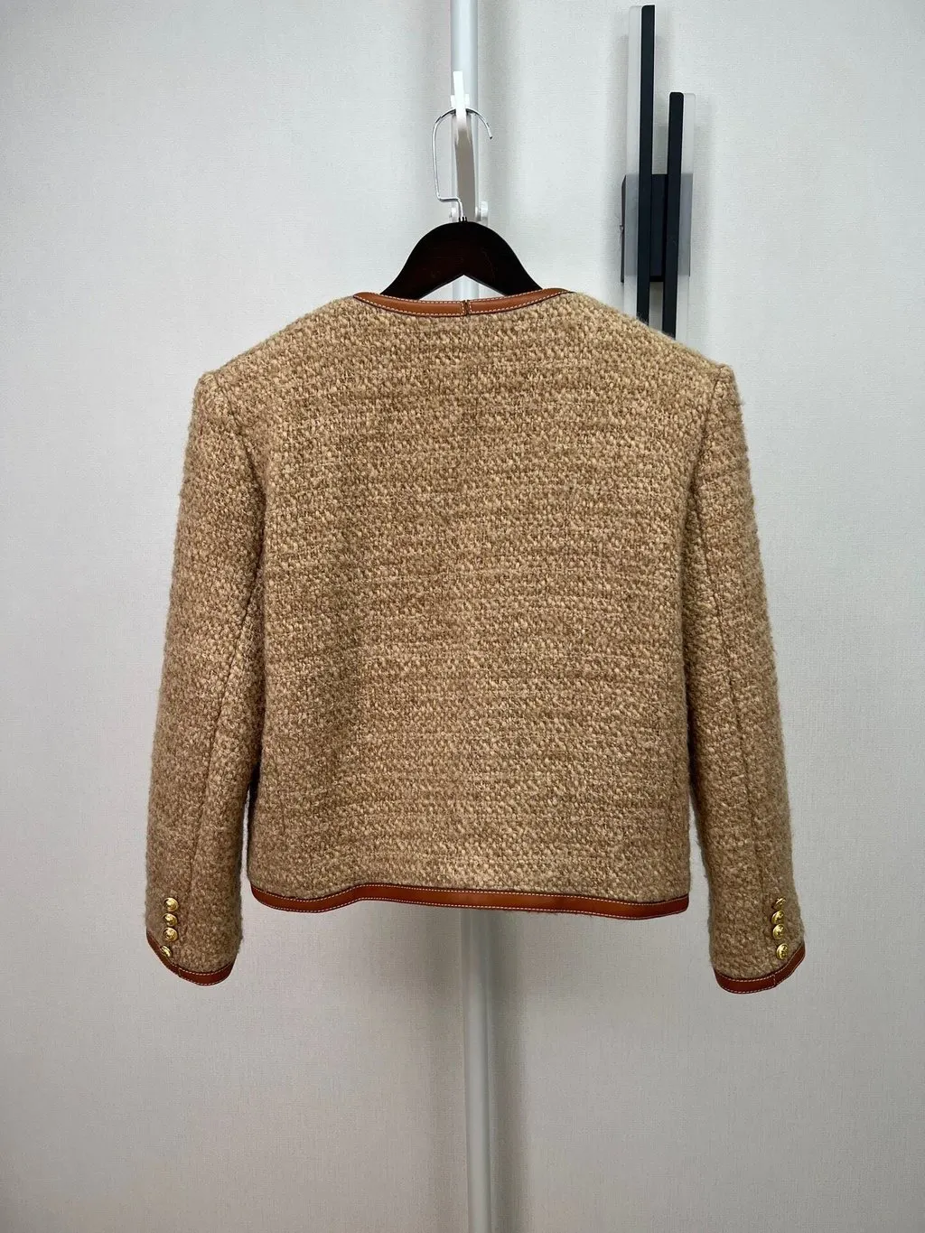 Celine Brown Wool Jacket Brown Wool Very good - Back View