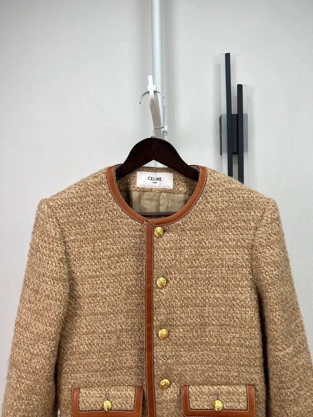 Celine Brown Wool Jacket Brown Wool Very good - Inside View