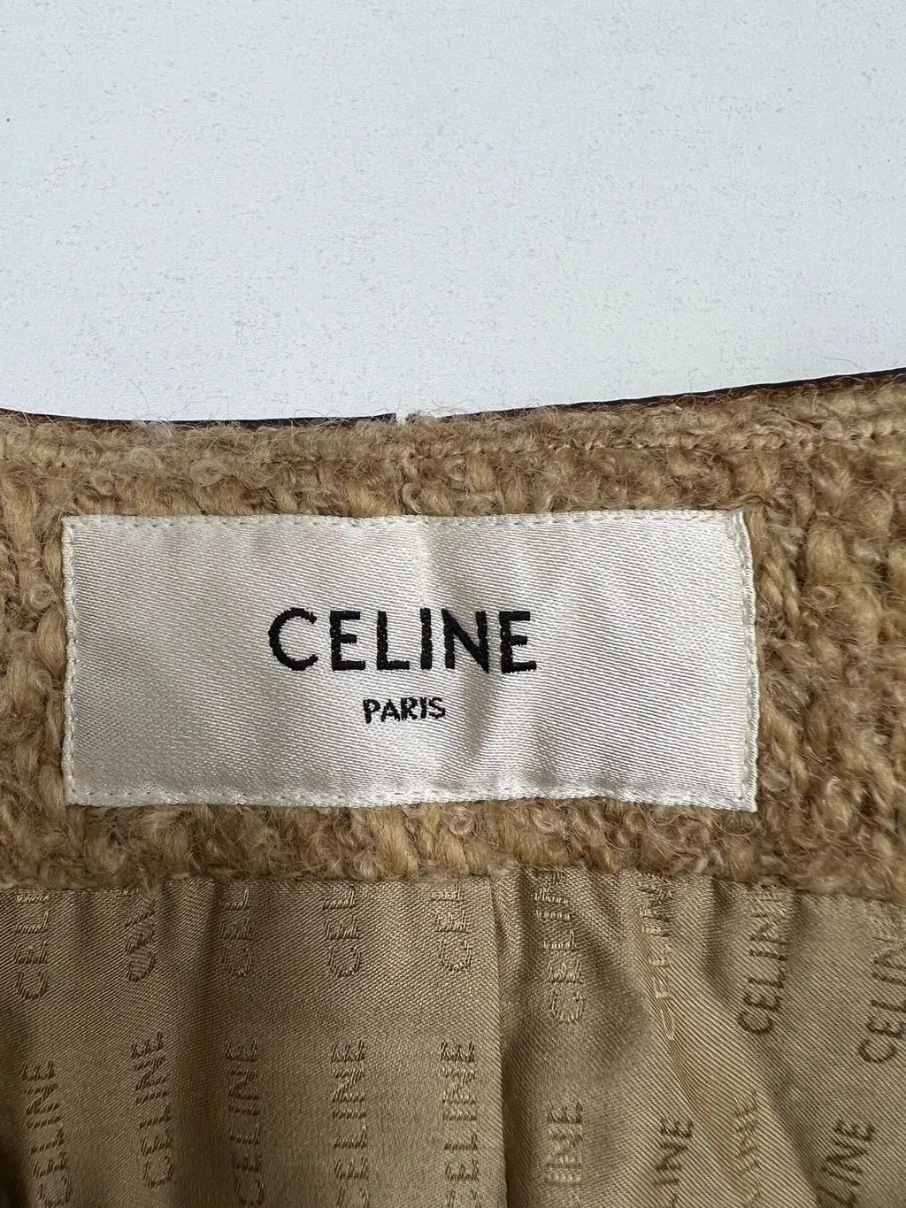 Celine Brown Wool Jacket Brown Wool Very good - Box View