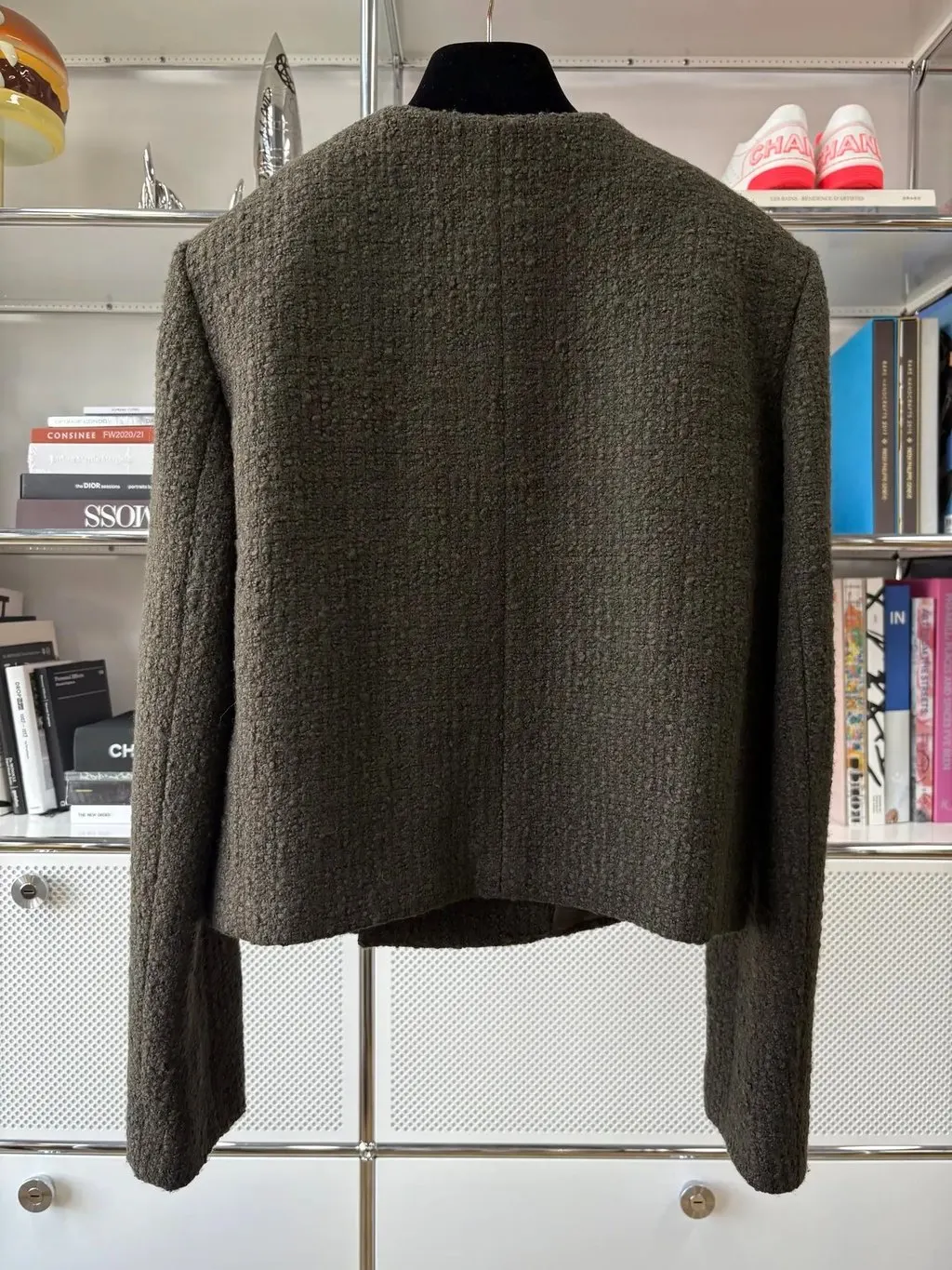 Celine Green Wool Jacket Green Wool Very good - Inside View