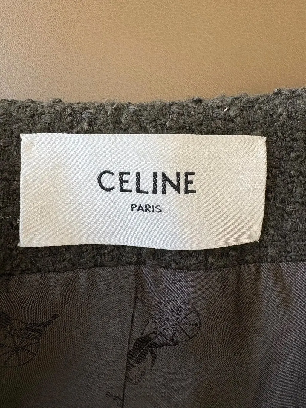 Celine Green Wool Jacket Green Wool Very good - Box View
