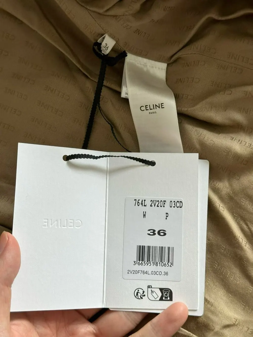 Celine Tweed Jacket MultiColor Tweed Never worn, with tag - Model View