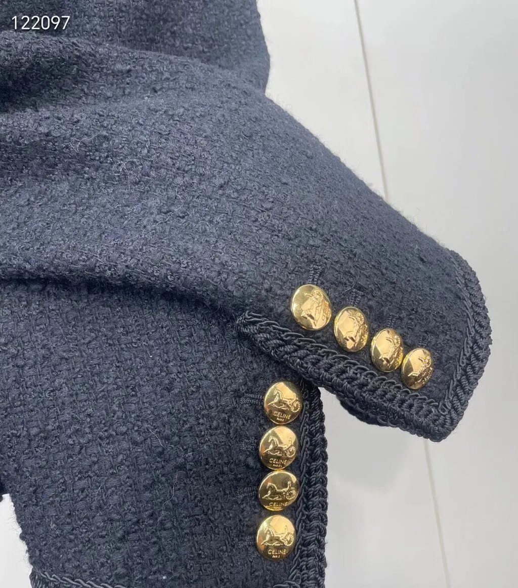 Celine Tweed Jacket MultiColor Tweed Never worn - Inside View