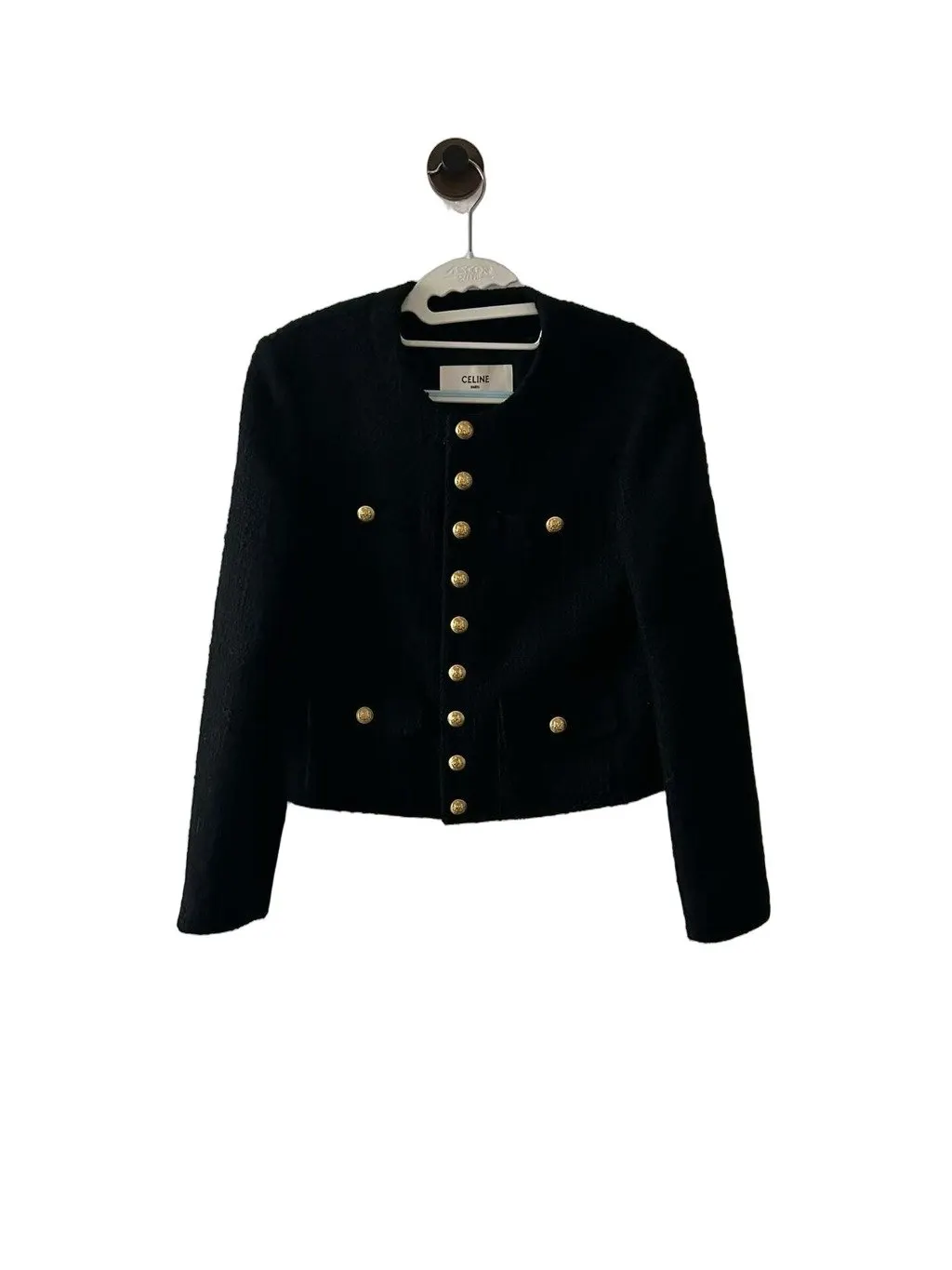 Celine Tweed Jacket MultiColor Tweed Never worn, with tag - Front View