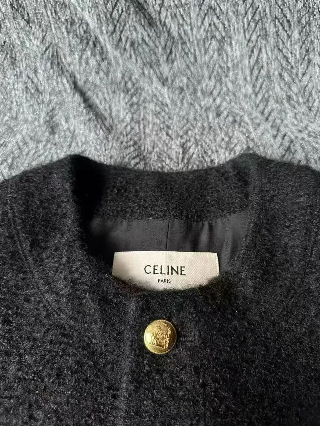 Celine Wool Jacket MultiColor Wool Never worn - Inside View