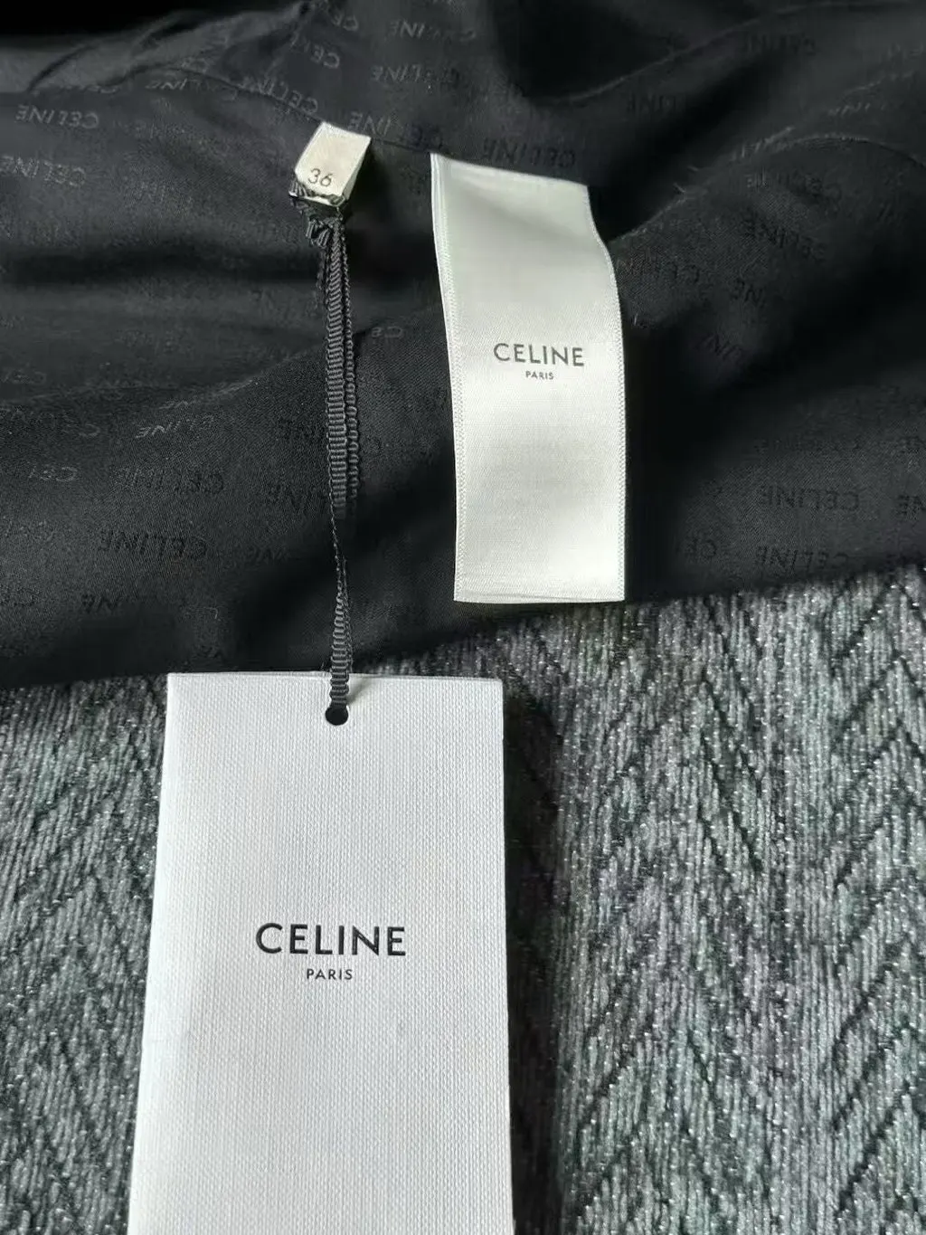 Celine Wool Jacket MultiColor Wool Never worn - Model View