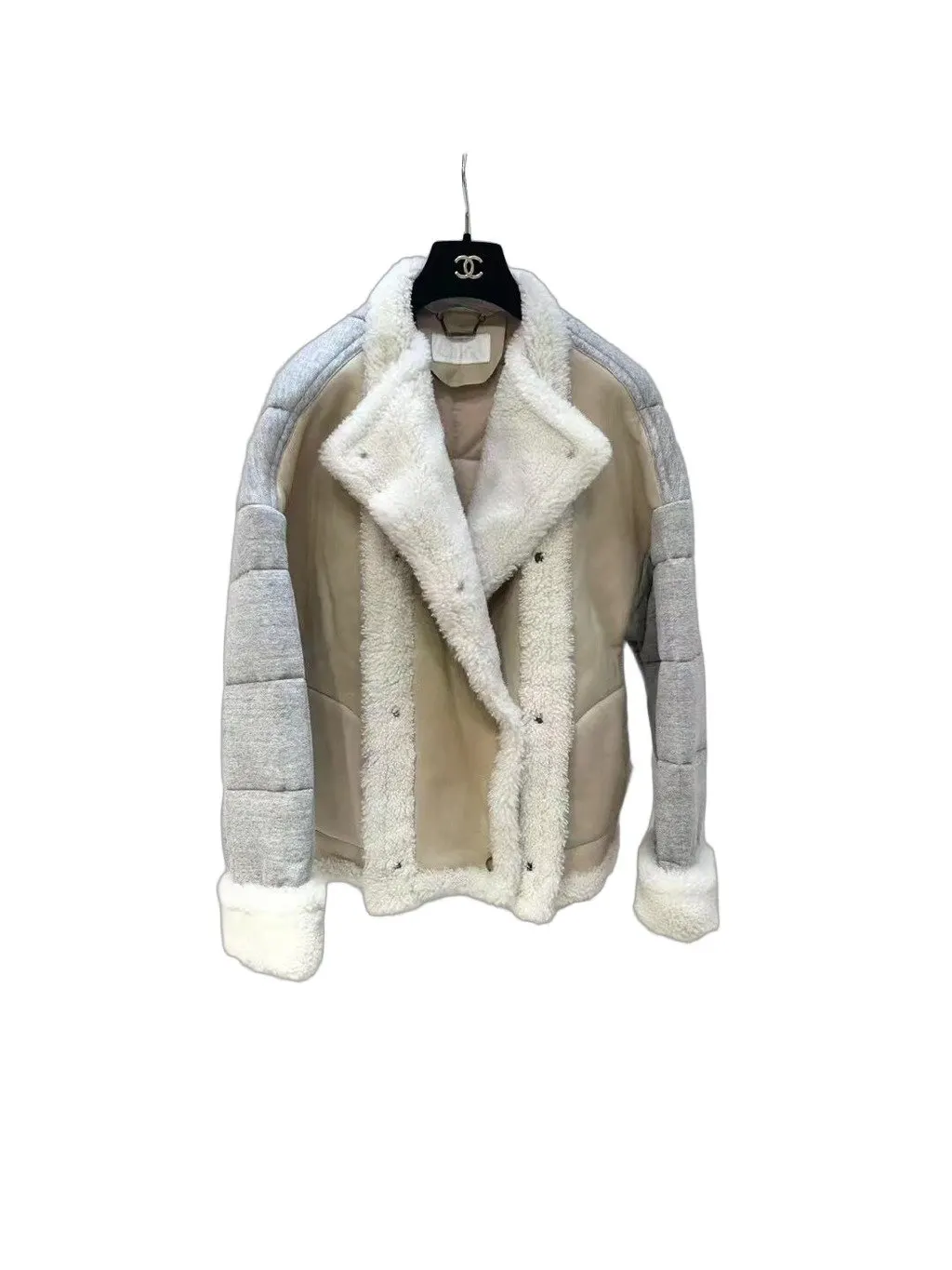 Chloé Grey Shearling Coat