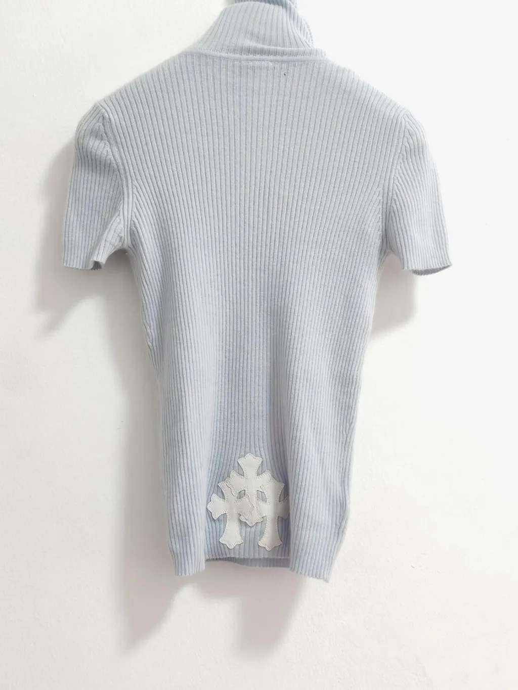 Chrome Hearts Blue Cashmere Knitwear Blue Cashmere Good - Back View