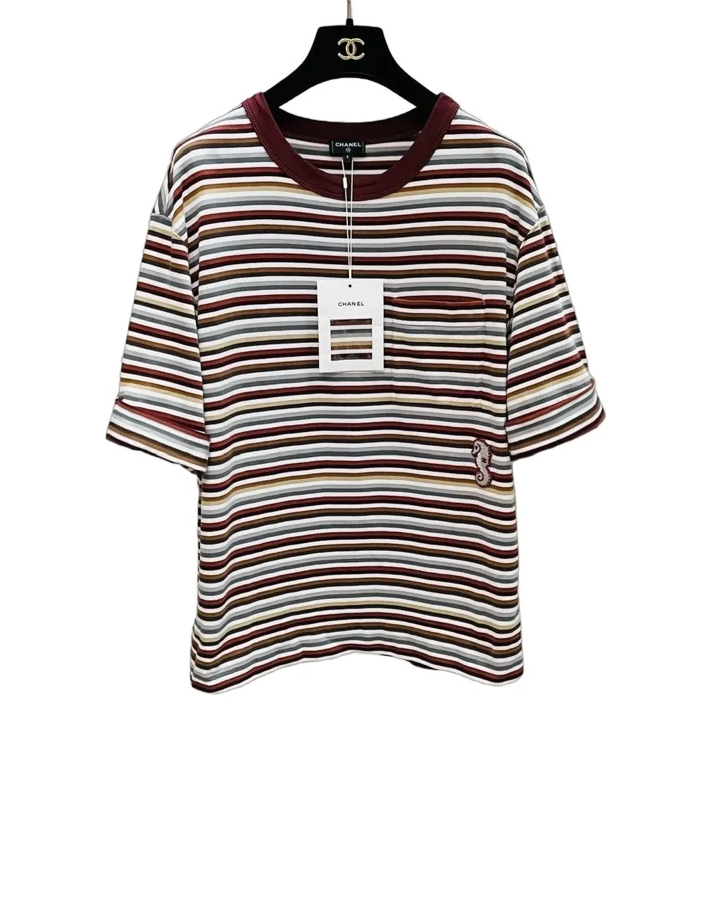 Chanel Cotton Top MultiColor Cotton Very good - Front View