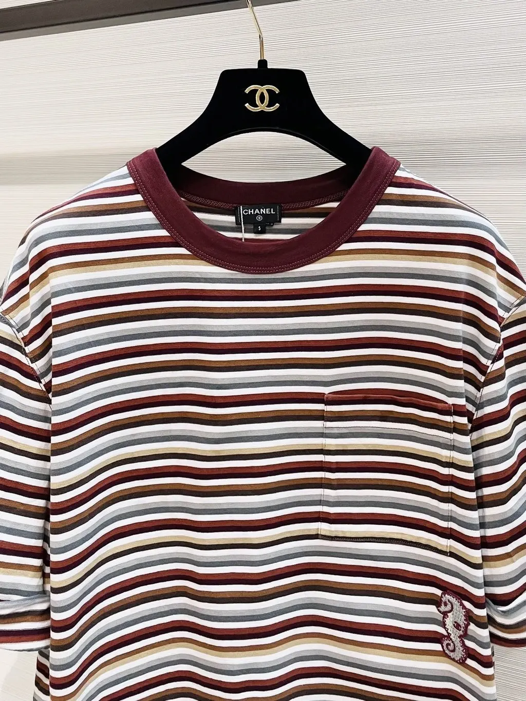 Chanel Cotton Top MultiColor Cotton Very good - Back View