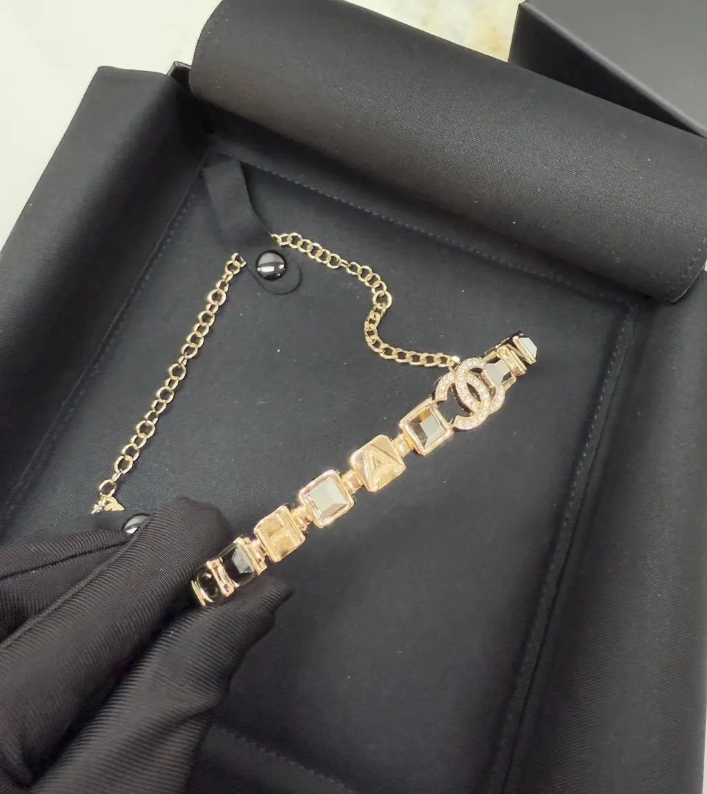 Chanel Gold Plated Necklace Gold Lace Very good - Model View