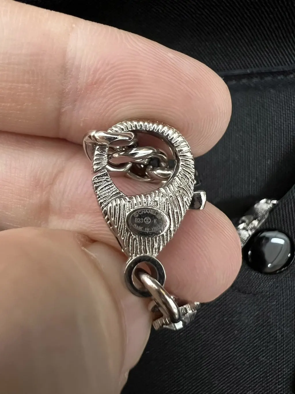 Chanel Crystal Necklace MultiColor Crystal Very good - Inside View