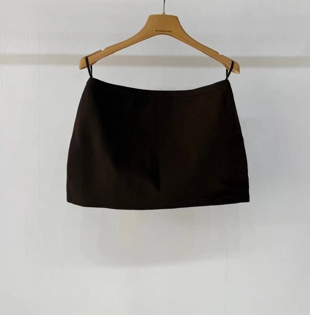 Miu Miu Brown Cotton Skirt Brown Cotton Never worn - Back View