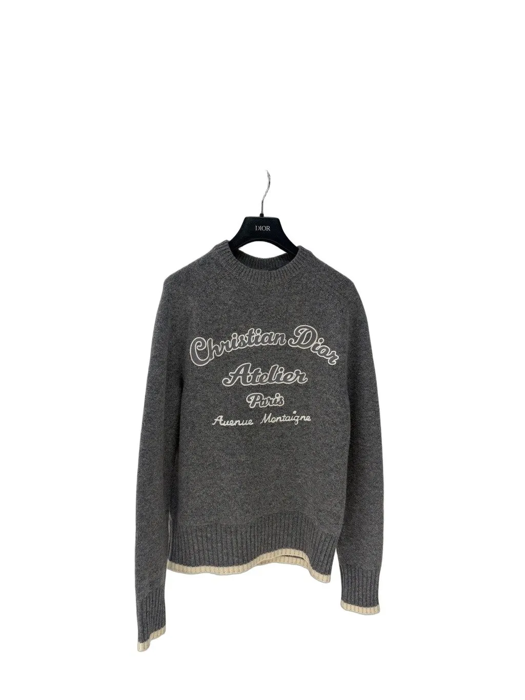 Dior Grey Wool Knitwear Grey Wool Very good - Front View